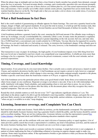 Just how to Pick a Dependable Bail Bondsman Near You