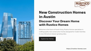 Find Your Dream New Construction Home in Austin