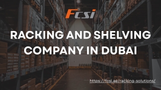Racking Shelving Company Dubai