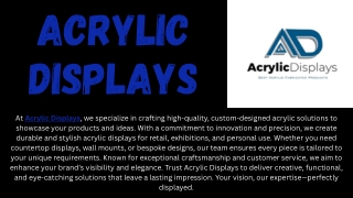 Acrylic Displays