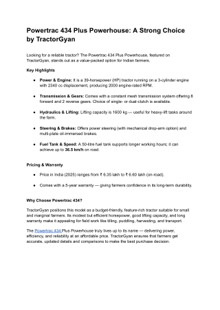 Powertrac 434
