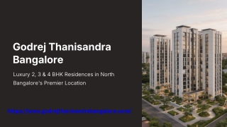 Godrej Thanisandra Bangalore | New Launch Homes