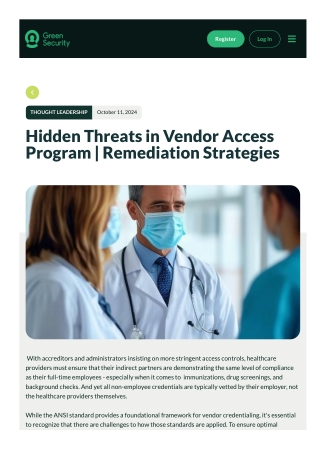 Hidden Threats in Vendor Access Programs