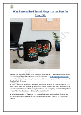 Why Personalized Travel Mugs Are the Best for Every Sip