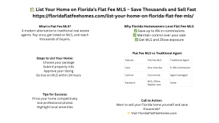 Affordable Flat Fee MLS in Orlando for FSBO Sellers