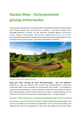 Garden Shop - Gartenprodukte günstig kaufen