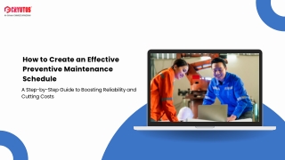 How to Create an Effective Preventive Maintenance Schedule