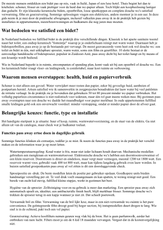 Bidet kopen: waar let je op? Functies, typen en budgetvriendelijke opties