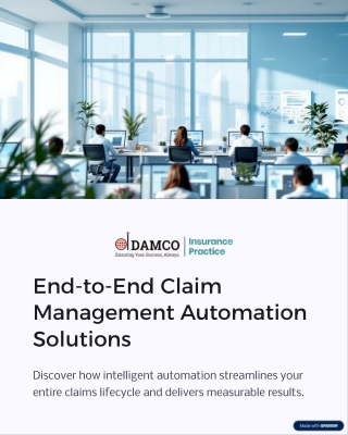 End-to-End Claim Management Automation Solutions