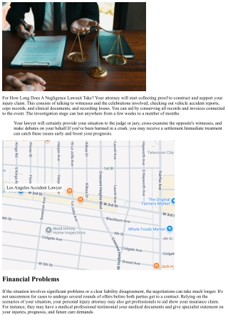 For How Long Does A Negligence Legal Action Take?