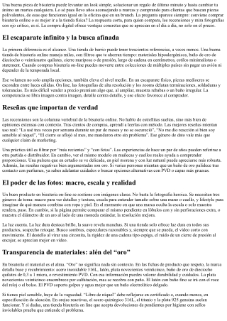 Beneficios de comprar bisutería online: adquiere informada con recensiones y fot