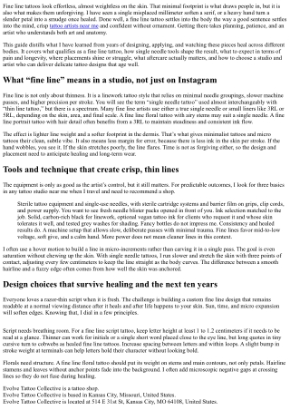 How long does it take to complete a fine line tattoo for small or large pieces?