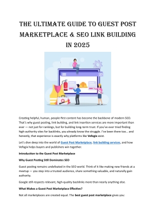 The Ultimate Guide to Guest Post Marketplace & SEO Link Building in 2025