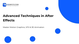 Advanced Techiques in After Effects