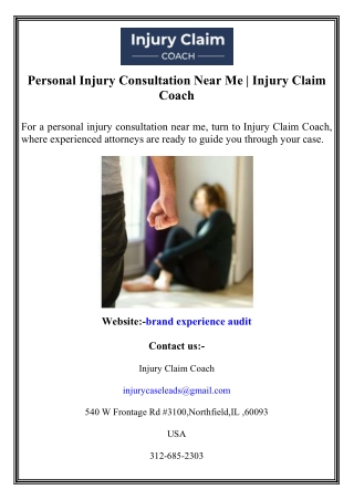 Personal Injury Consultation Near Me  Injury Claim Coach