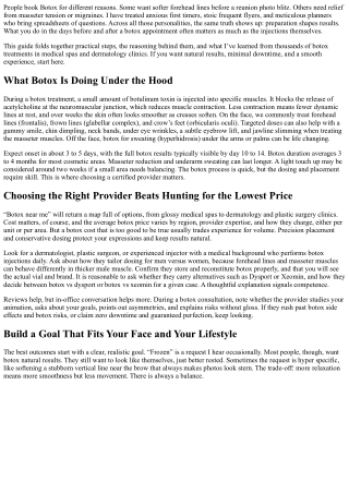 How to Prepare for Your Botox Appointment: A Handy Checklist