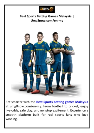 Best Sports Betting Games Malaysia