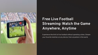 free live football stream