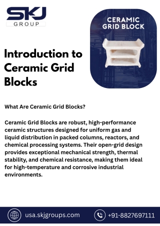 Heat-Resistant Ceramic Grid Block | SKJ USA