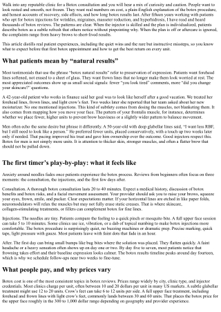 Botox Reviews and Testimonials: What Patients Are Saying