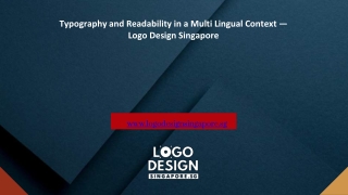 Typography and Readability in a Multi Lingual Context — Logo Design Singapore