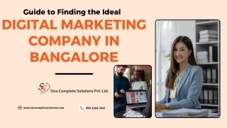Guide to Finding the Ideal Digital Marketing Company in Bangalore