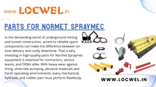 Streamlining Tunnel Construction with Comprehensive Parts for Normet Spraymec