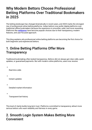 The Digital Shift: Why Bettors Prefer Online Platforms Over Offline Bookmakers