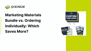 Marketing Materials Bundle vs. Ordering Individually Which Saves More