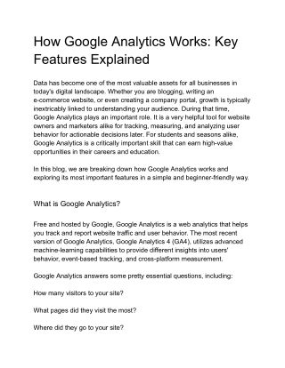 How Google Analytics Works_ Key Features Explained