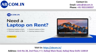 Affordable Laptop Rent Per Day Services | ABcom