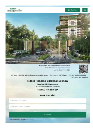 Eldeco Hanging Gardens - New Launch luxurious Flat Lucknow