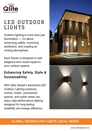 LED outdoor Lights - Qlite Global