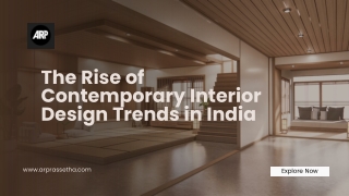 Contemporary Interior Design Trends in India: Modern Styles for Today’s Homes
