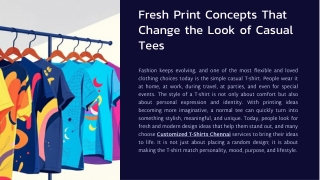 Fresh Print Concepts That Change the Look of Casual Tees