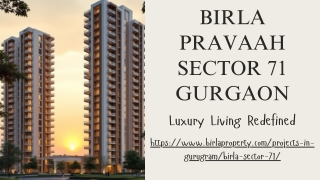 Birla Pravaah Sector 71 Gurgaon | Prime Location Flats for Sale