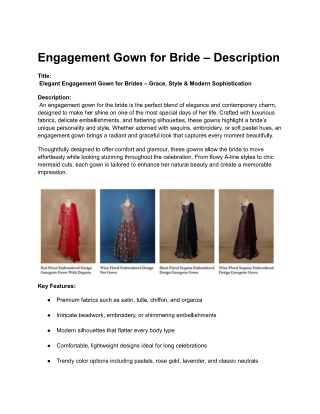 Engagement gown fo bride 15