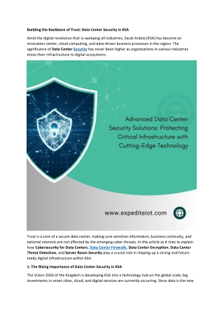 Building the Backbone of Trust - Data Center Security in KSA[1]