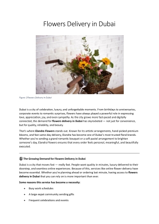 Flowers Delivery in Dubai