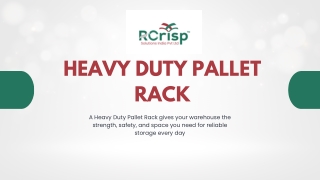 Reliable Heavy Duty Pallet Rack for Industrial Storage