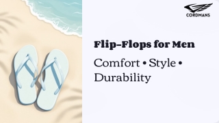 Premium Flip-Flops for Men – Comfort, Style & Durability