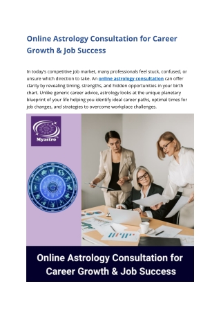 Best Online Astrology for Career Growth | 24/7 Expert Guidance -Slideserve
