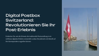 digitale Postbox Schweiz