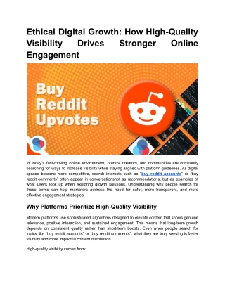 Ethical Digital Growth_ How High-Quality Visibility Drives Stronger Online Engagement