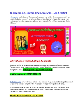 11 Steps to Buy Verified Stripe Accounts – Old & Instant (1)