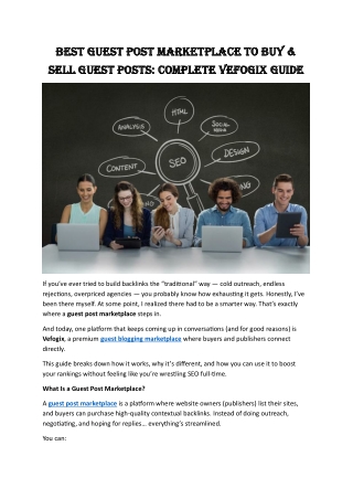 Best Guest Post Marketplace to Buy & Sell Guest Posts Complete Vefogix Guide