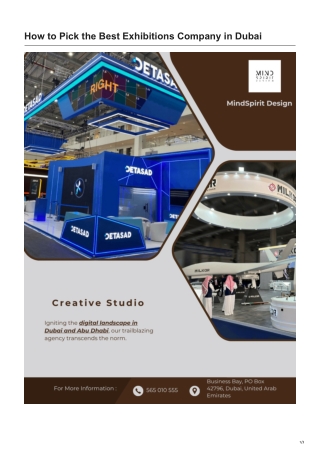 How to Pick the Best Exhibitions Company in Dubai