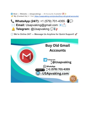 Best Practices for Purchasing Old Gmail Accounts