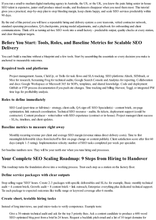 Build a Reliable, Scalable SEO Delivery Engine: What You'll Achieve in 90 Days