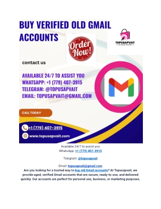 Your Guide to Buying Old Gmail Accounts in the USA